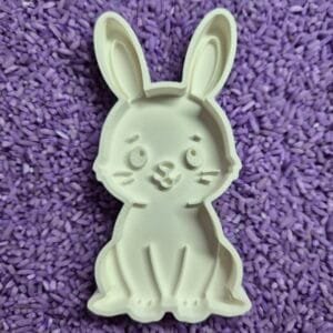 Vulvorm paashaas wit – pasen sensory play