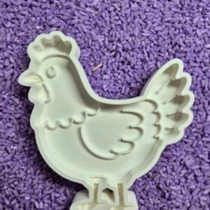 Vulvorm kip wit – pasen sensory play