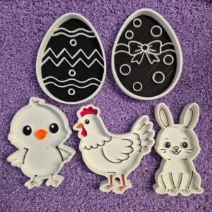 Pasen vulvorm set 5 stuks kleur – sensory play paasdecoratie