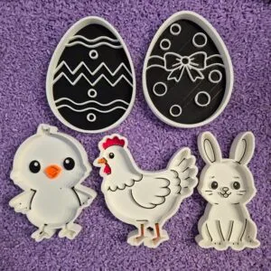 Pasen vulvorm set 5 stuks kleur – sensory play paasdecoratie
