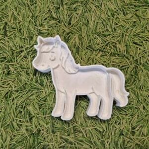 Vulvorm paard wit – boerderij sensory play